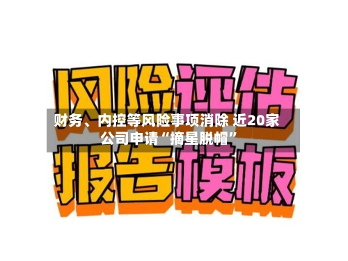 财务、内控等风险事项消除 近20家公司申请“摘星脱帽”-第2张图片