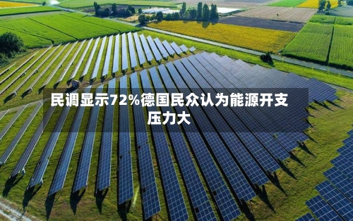 民调显示72%德国民众认为能源开支压力大-第2张图片