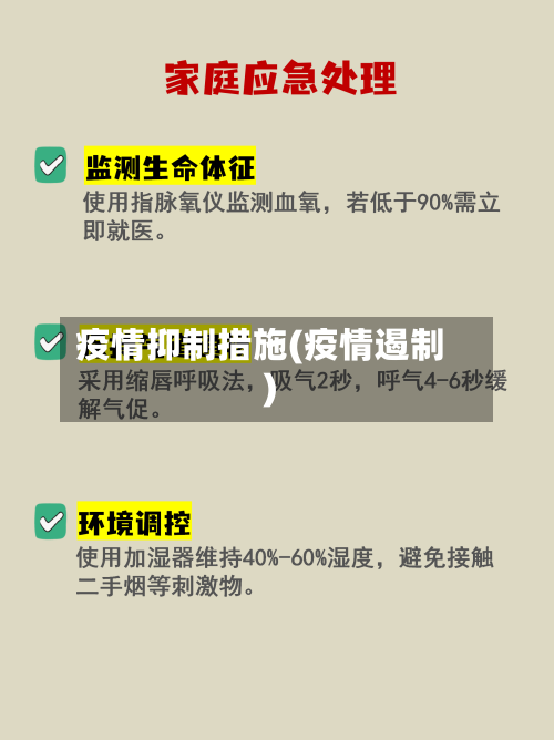 疫情抑制措施(疫情遏制)-第2张图片
