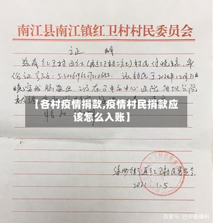 【各村疫情捐款,疫情村民捐款应该怎么入账】-第2张图片
