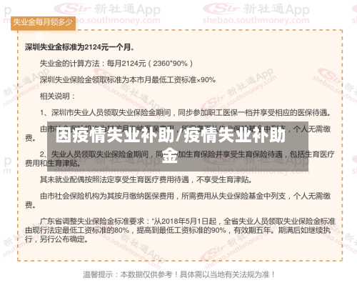 因疫情失业补助/疫情失业补助金