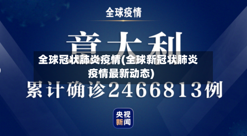 全球冠状肺炎疫情(全球新冠状肺炎疫情最新动态)