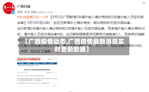 【广西疫情动态,广西疫情最新消息实时更新数据】