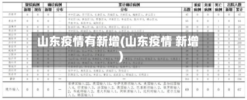 山东疫情有新增(山东疫情 新增)-第2张图片