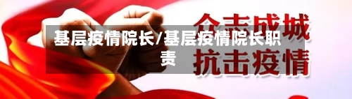 基层疫情院长/基层疫情院长职责